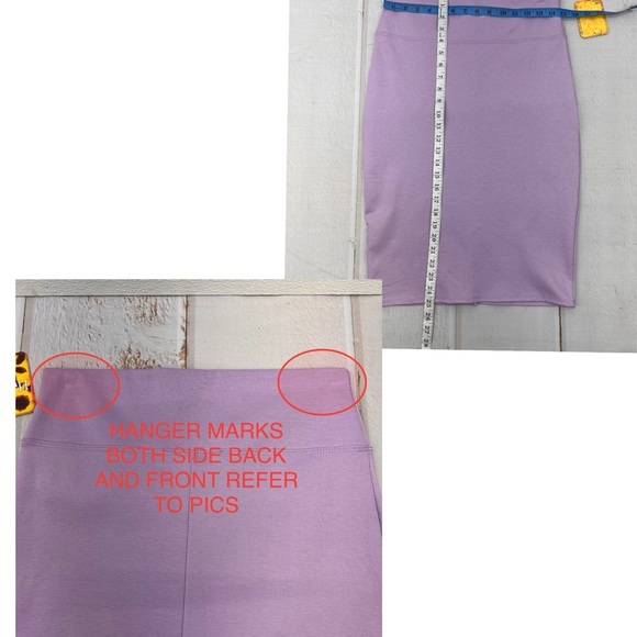 NWT Women Premium Nylon Ponte Stretch Office Pencil Skirt High Waist SIZE LARGE - Picture 15 of 16